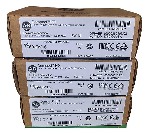 Allen-bradley 1769-ov16 Módulo De Saída Digital Compactlogix