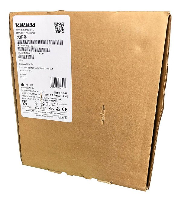 Inversor Siemiens 6sl3210-1ke17-5uf1 380-480v 5,6a 3kw