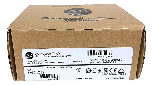 Allen-bradley 1769-iq32 Módulo De Entrada Digital Compactlog