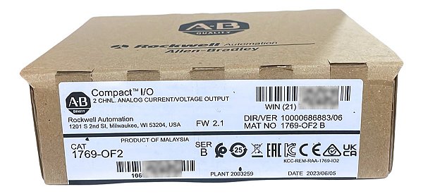 Allen-bradley 1769-of2 Módulo De Saída Analógica Compact I/o
