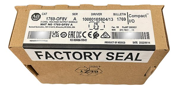 Allen-bradley 1769-of8v Compactlogix Analog Output Module