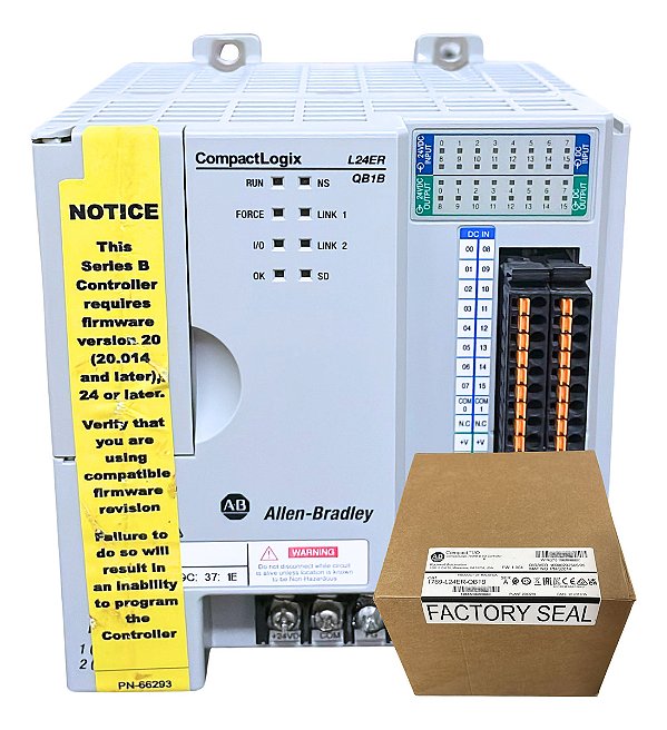 Allen-bradley 1769-l24er-qb1b Cpu 750k Compactlogix Ethernet