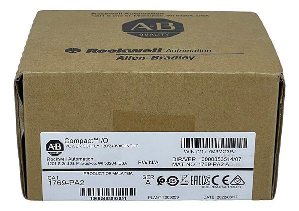1769-pa2 Fonte Compact I/o Clp Compactlogix Allen Bradley