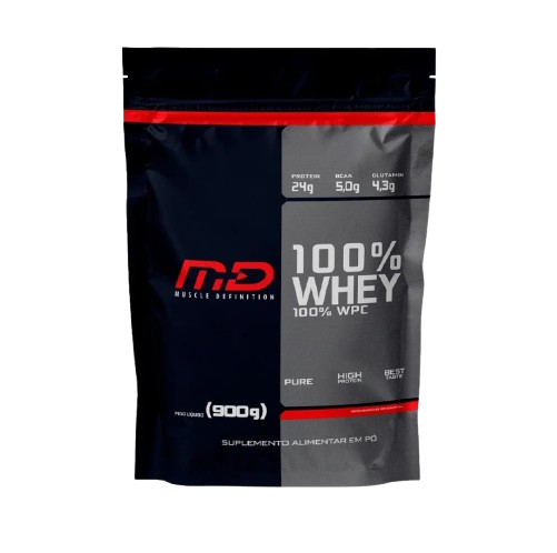 100% WHEY MUSCLE DEFINITION 900g REFIL CHOCOLATE