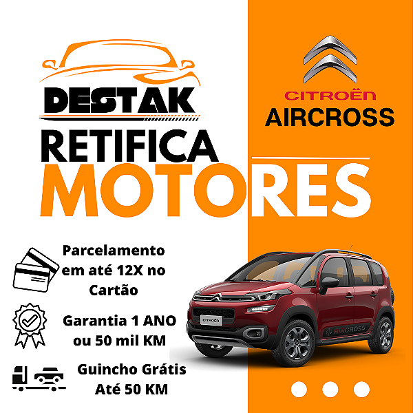 Retifica Motor AirCross 1.5 1.6 16V 11/...
