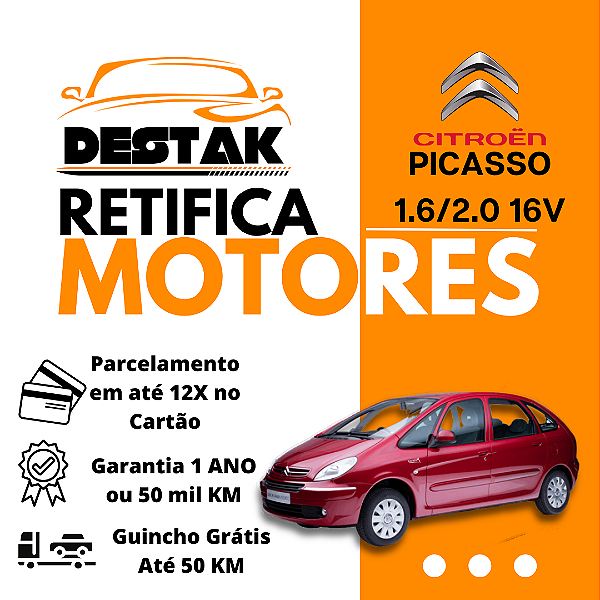 Retifica Motor Xsara Picasso 1.6 2.0 16V
