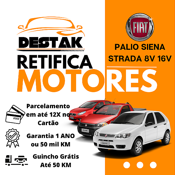 Retifica do Motor Palio Siena Strada todos