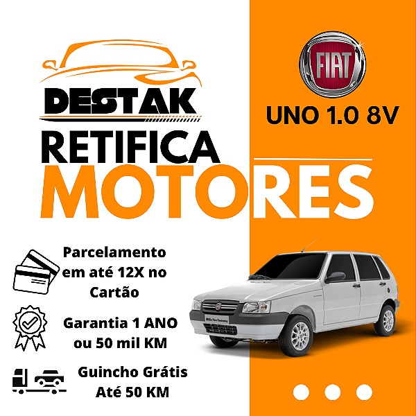 Retifica do Motor Uno 1.0 8v