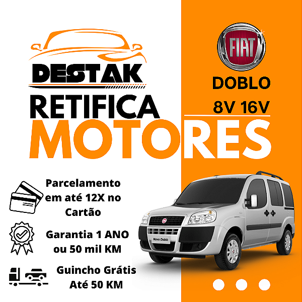 Retifica Motor Doblo 1.3 1.4 1.6 1.8 8V 16V