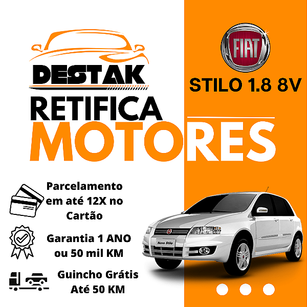 Retifica Motor Stilo 1.8 2.4 8V 16V