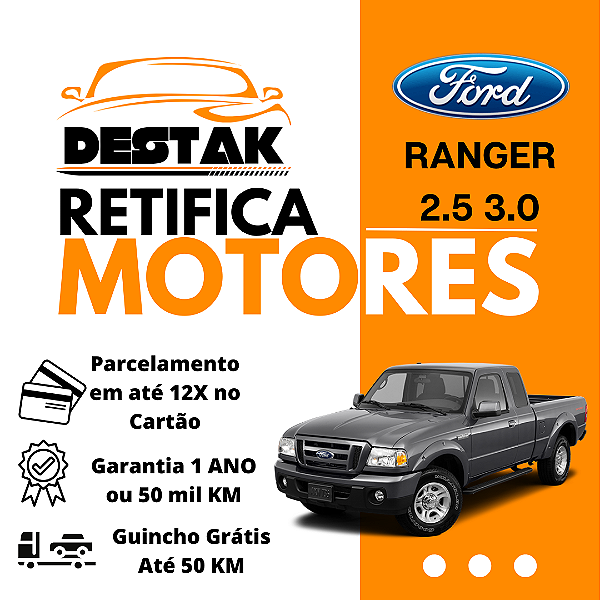Retifica do Motor Ranger 2.5 3.0