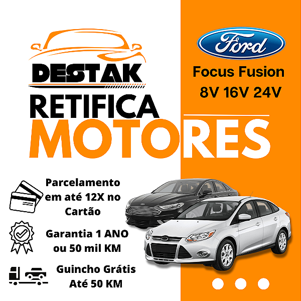 Retifica Motor Focus Fusion 1.6 1.8 2.0 8V 16V