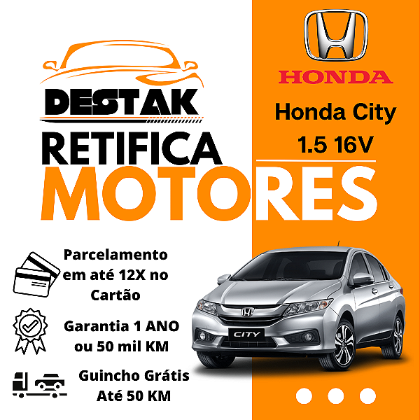 Retifica Motor Honda City 1.5 16V