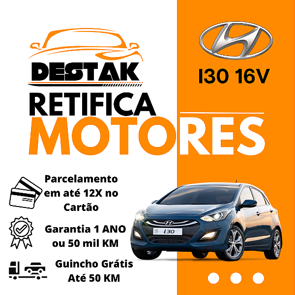 Retifica Motor I30 1.6 1.8 2.0 16V