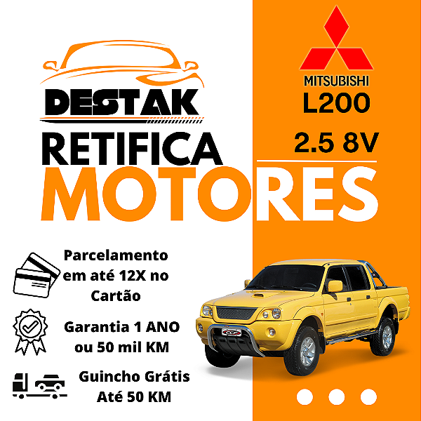 Retifica do Motor L200 2.5 8V
