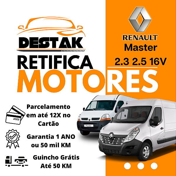 Retifica Motor Renault Master 2.3 2.5 16V