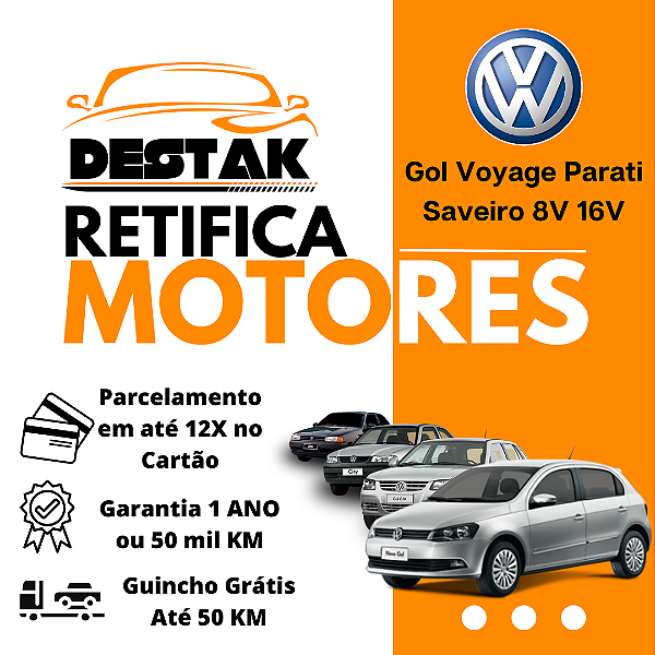 Retifica do Motor Gol Voyage Parati Saveiro