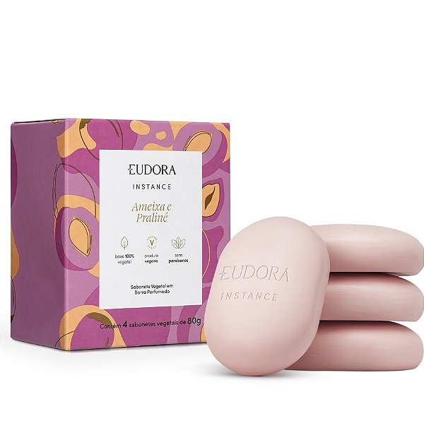 Sabonete Eudora instance ameixa e praline