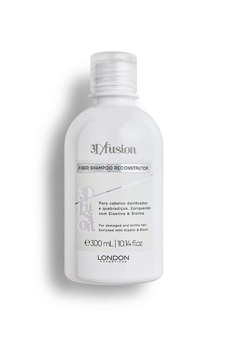 FIBER SHAMPOO 3D RECONSTRUTOR 300ml LONDON COSMÉTICOS