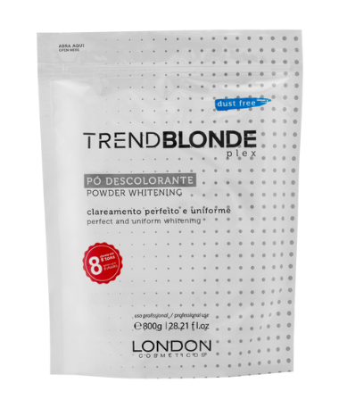 PÓ DESCOLORANTE TREND BLONDE PLEX 800 gr LONDON COSMÉTICOS
