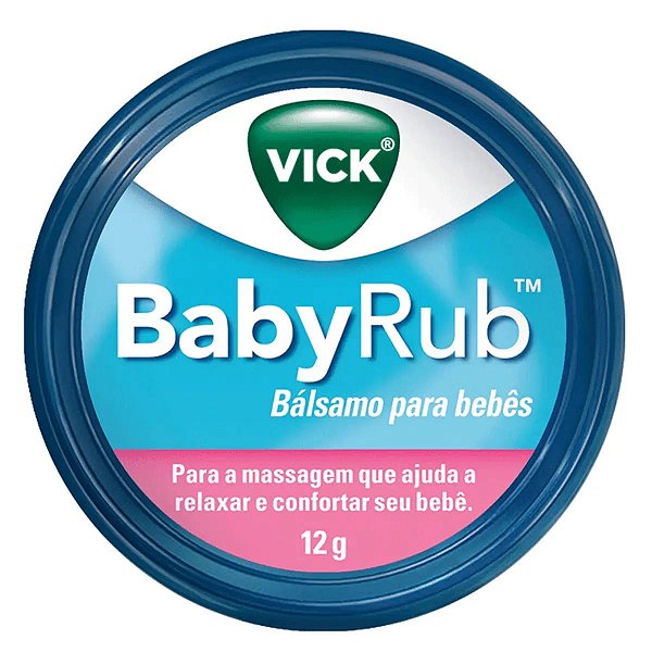 Pomada Calmante para Bebês Vick BabyRub 12g