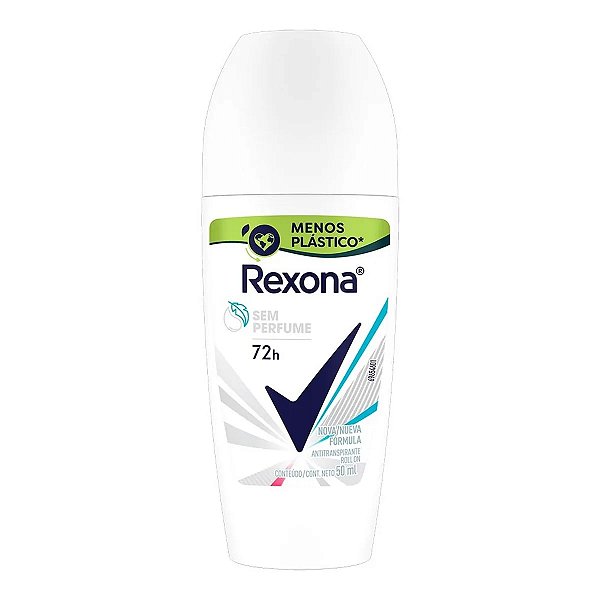 Desodorante Rexona Roll On Sem Perfume Feminino 50ml