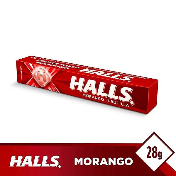 Bala sabor Morango com 28g - Halls