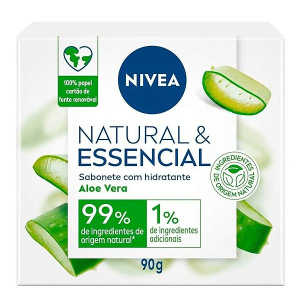 Sabonete em Barra Nívea Natural & Essencial Aloe Vera 90g