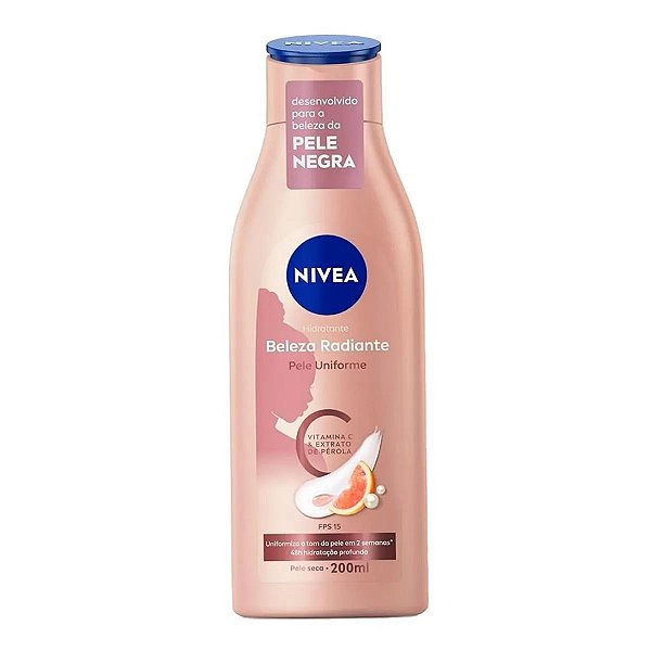 Hidratante Corporal Nivea Beleza Radiante Pele Uniforme 200ml