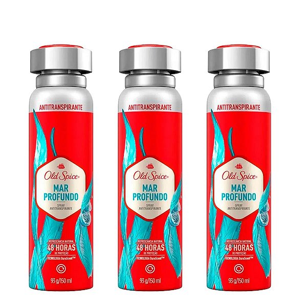 Desodorante Masculino Old Spice Spray Mar Profundo 150ml