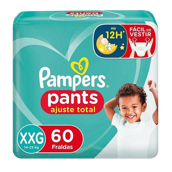 Fralda Pampers Pants Ajuste Total Roupinha XXG 60 unidades