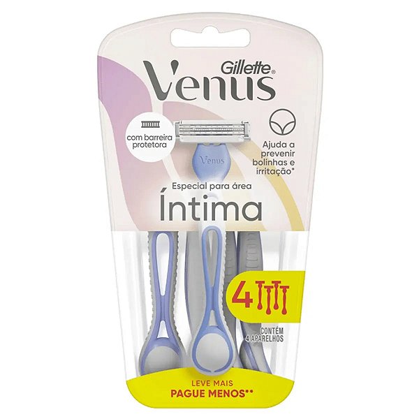 Aparelho para Depilar Gillette Venus Descartável 4 Unidades