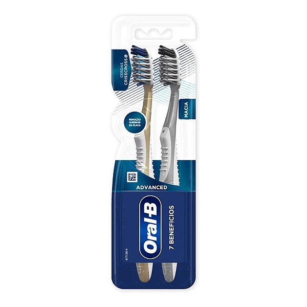 Escova Dental Oral-B Advanced 7 Benefícios 2 Unidades