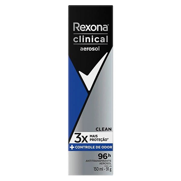 Desodorante Antitranspirante Rexona Men Clinical Aerosol 150ml