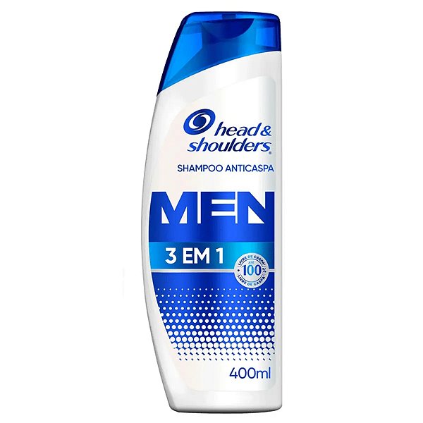 Shampoo De Cuidados Com A Raíz Head & Shoulders Men 3 Em 1 400ml