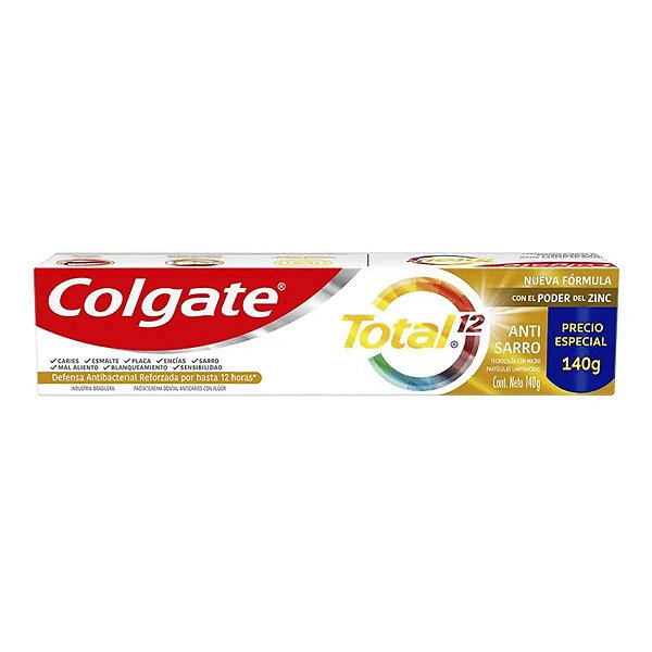 Pasta de Dente Colgate Total 12 Anti-Tártaro 140g
