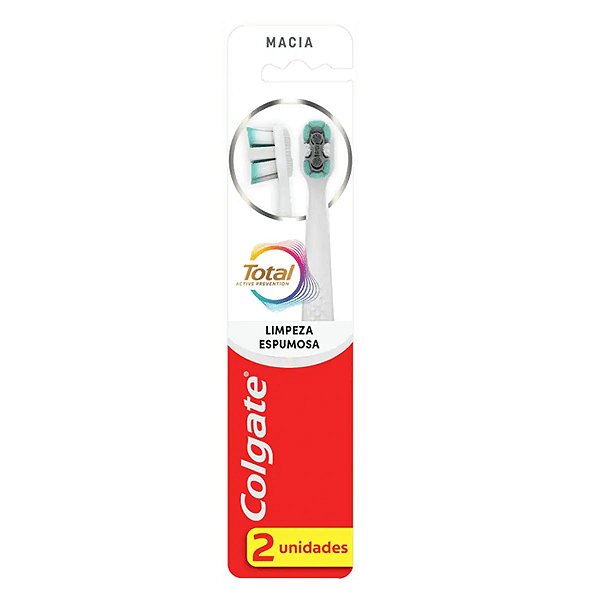 Escova de Dente Colgate Total Active Prevention Suave 2 Unidades