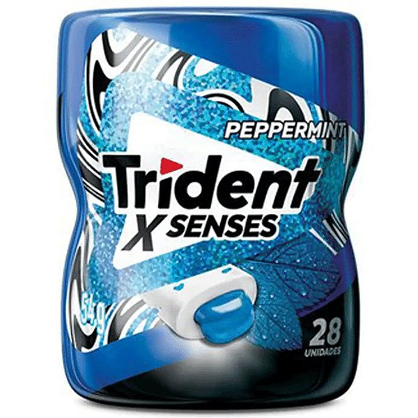 Goma de Mascar Trident X Sense Peppermint Zero Açucar 28 Unidades