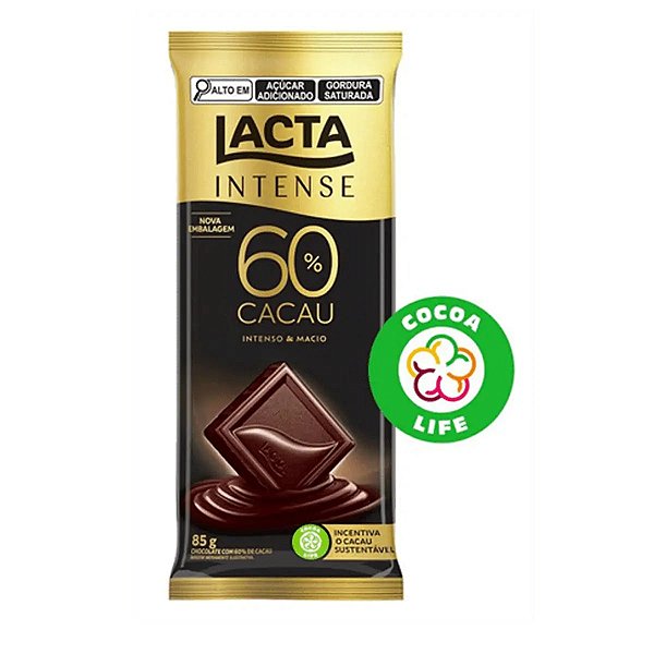 Chocolate Lacta Intense 60% Cacau Original 85g