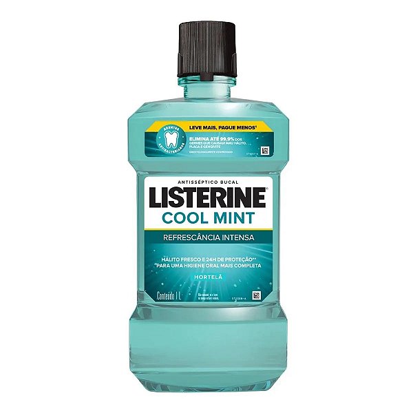 Enxaguante Bucal Listerine Cool Mint Refrescancia Intensa 1L