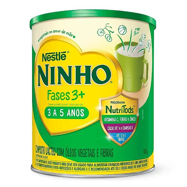 Composto Lácteo Ninho Fases 3+ 800g
