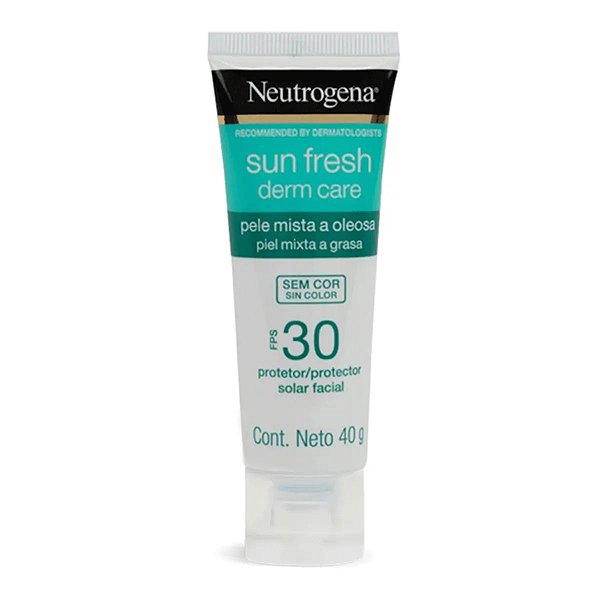 Protetor Solar Facial Neutrogena Sun Fresh Derm Care Sem Cor FPS30 40g