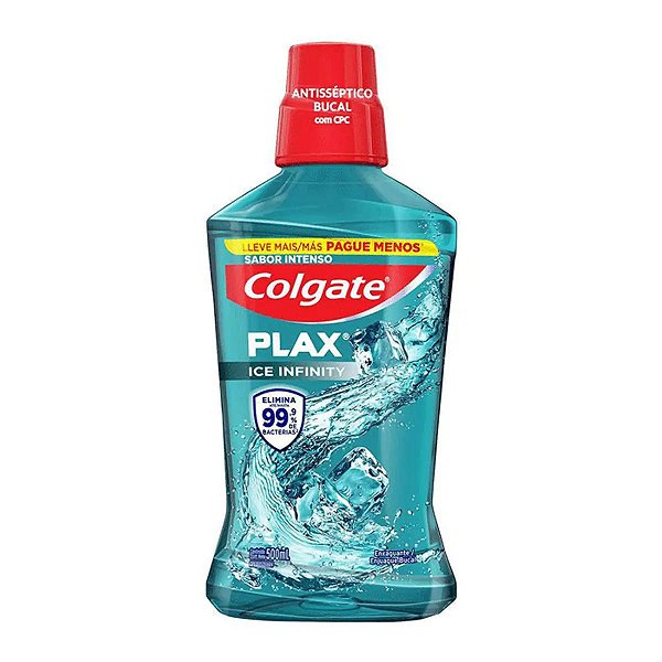Enxaguante Bucal Colgate Plax Ice Infinity 500ml