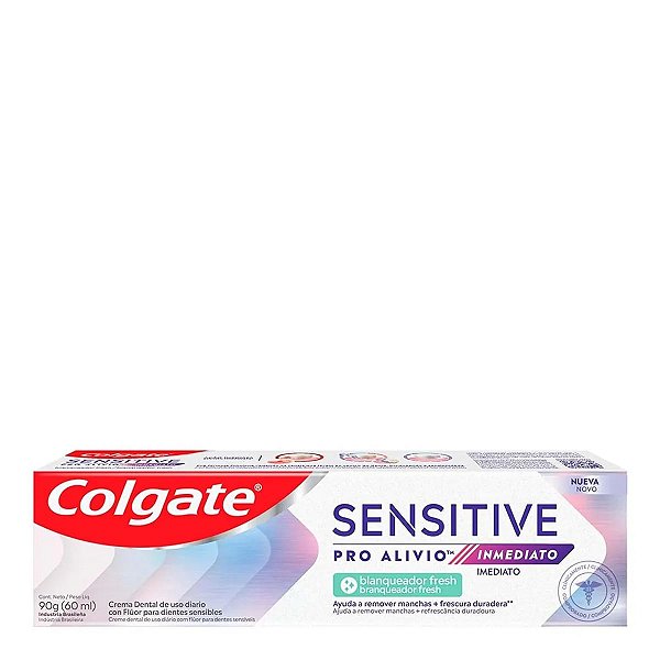 Pasta de Dente Colgate Sensitive Pro Alívio Imediato Braqueador Fresh 90g