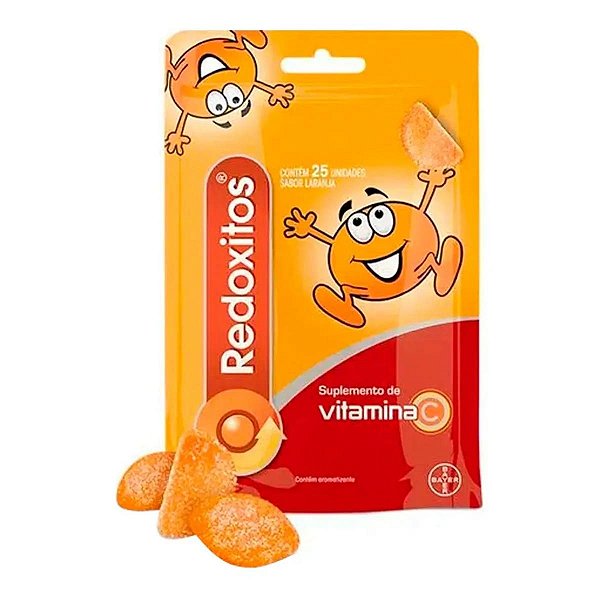 Vitamina C Redoxitos Laranja Bayer 25 Gomas Mastigáveis