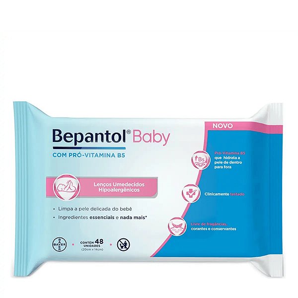 Lenço Umedecido Bepantol Baby 48 Unidades