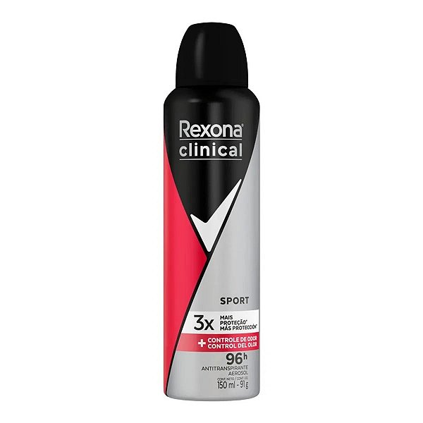 Desodorante Aerosol Rexona Clinical Sport 150ml