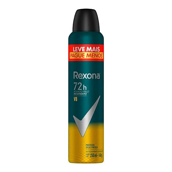 Desodorante Aerosol Rexona Men V8 250ml
