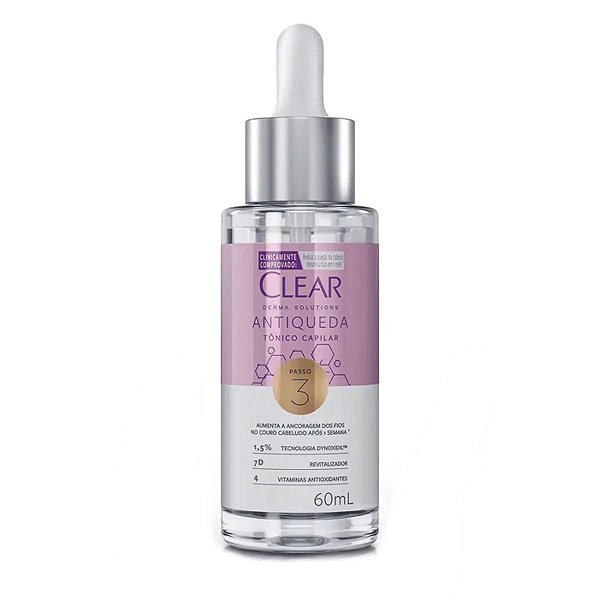 Tônico Capilar Clear Derma Solutions Antiqueda 60ml