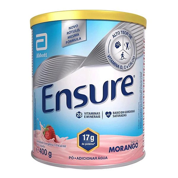 Complemento Alimentar Ensure Morango 400g